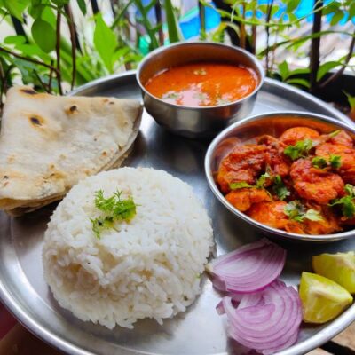 Prawn thali