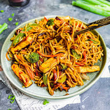 Mushroom and Paneer Chowmein